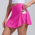 thumbnail image 5 of Riforla Womens Tennis Skirt with Pockets Shorts High Waisted Athletic Skorts Skirts for Running Workout Womens Skirts Hot Pink M, 5 of 6