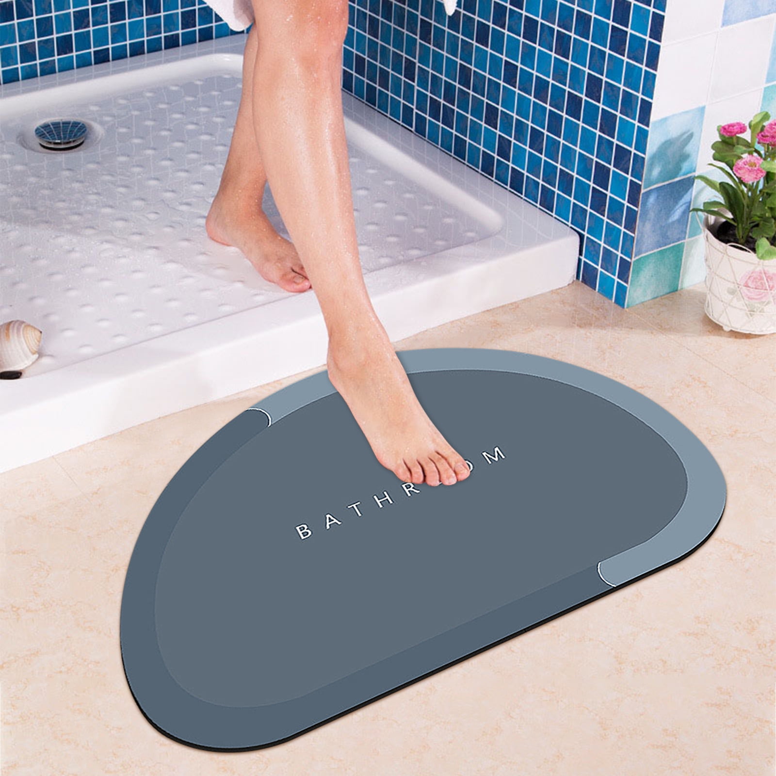 VBVC Super Absorbent Floor Mat,Bathroom Absorbent And Quick-Drying Carpet  Floor Mats,Door Bathroom Non-Slip Floor Mats 
