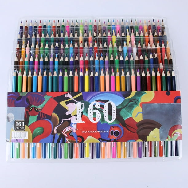 160 couleurs bois crayons de couleur crayons de couleur ensemble école  dessin crayon croquis peinture crayon huile couleur crayon 