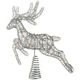 thumbnail image 5 of Northlight LED Lighted Reindeer Christmas Tree Topper - 13"  - Silver - Warm White Lights, 5 of 7