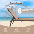 thumbnail image 6 of Gymax 6-Position Recliner Lounge Outdoor Adjustable Reclining Chair Poolside, 6 of 8