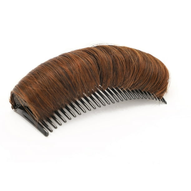Pelucas con flequillo para mujer, moño suelto, almohadilla para el cabello, pinza para el cabello postizo, almohadilla para el cabello natural, clip para dar volumen, alambre de alta temperatura para