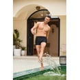 thumbnail image 4 of COOFANDY Men's Swimwear Swimsuits Solid Basic Swim Boxer Trunks Board Shorts with Zipper Pockets, 4 of 10