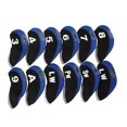 thumbnail image 1 of Neopreno Golf Club Irons Covers, Golf Wedges Headcovers Head Protector, con número Golf Head Covers Golf Gears para deportes al aire libre golfistas Azul Sunnimix Cubierta de cabeza de hierros de golf, 1 of 8