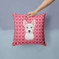 thumbnail image 2 of Carolines Treasures BB5296PW1414 Westie Fabric Decorative Pillow, 14Hx14W, multicolor, 2 of 4