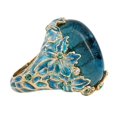 thumbnail image 4 of Womens Fashion Alloy Rings With Sapphire Zircon Drop Shaped Designs Elegant Ring Stylish Jewelry Gifts For Her, 4 of 4