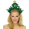 Christmas Headband Green Christmas Tree Shaped Headband With Gold Star