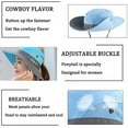thumbnail image 5 of Women's Summer Sun Bucket Hats, UV Protection Beach Hats Foldable Mesh Fishing Cap for Women, 5 of 8