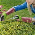 thumbnail image 4 of 1 Pair Women Professional Gardening Gloves Thorn Proof Flower Planting Yard Work Long Garden Gloves, 4 of 8