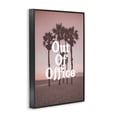 thumbnail image 2 of Stupell Industries Coastal Pink Tropical Out Of Office Black Framed Giclee Art, 12 x 18, by Lil' Rue, 2 of 8