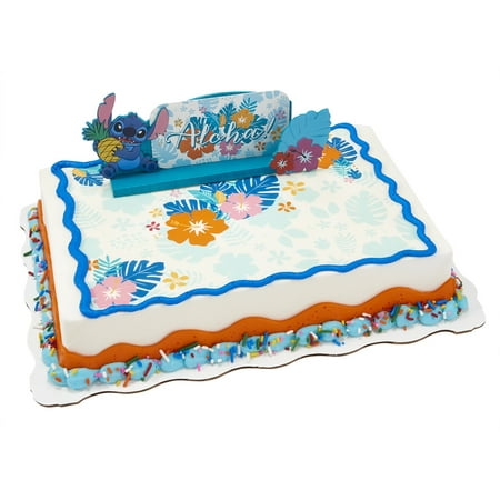 Stitch Quarter Sheet Cake