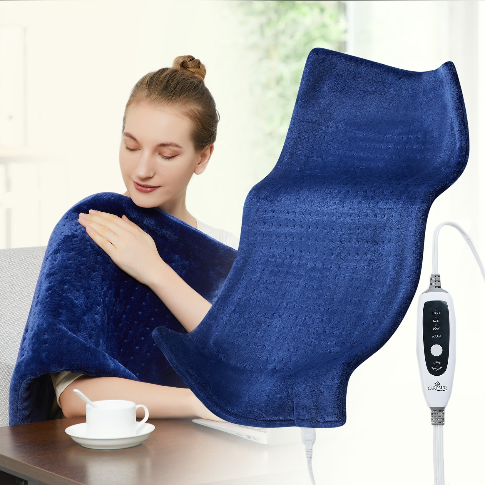 33"x17" Heating Pad for Shoulder Back Pain Cramps Relief Electric