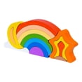 thumbnail image 3 of Juego de bloques de construcción apiladores de madera Rianbow, adorno versátil, regalo de , juguete de desarrollo temprano para niños pequeños., 3 of 9