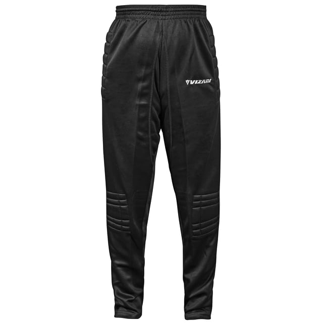 Pantalón de portero Vizari Primo negro para adultos, talla pequeña