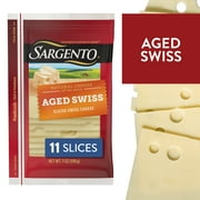 SargentoSliced Aged Swiss Natural Cheese, 11 slices