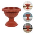 thumbnail image 1 of LOLIPPYY Retro Style Footed Flower Pot Urn Planter Wedding Plant Container Decorative Flowerpot For Home And Events, 1 of 8