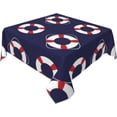thumbnail image 2 of Square Table Cloth, Nautical Tablecloth Washable Dinng Table Covers Decorative for Kitchen & Table Linens 52" x 52", 2 of 8