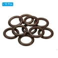 thumbnail image 3 of Unique Bargains 60mm Natural Wooden Rings, 10 Pack Wood Ring Round Linking Rings Wood Loop Circle for Craft, Dark Brown, 3 of 8