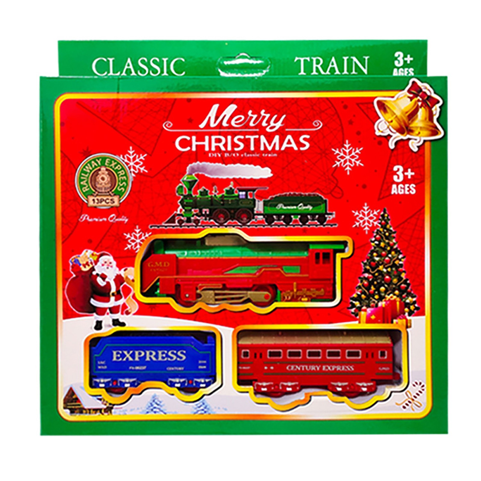 education toys for tddlers 13 learning 5 year olds 2 Set Christmas Train Toy Rail Track 216cm