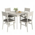 thumbnail image 6 of VECELO Dining Table Set For 4, 5-Piece Modern Table With Drawer And 4 Chair, Padded Seats, Space-saving Dining Room Set For Home, Apartment, 6 of 6