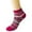 Hot Pink, variant on Anime Breast Cancer Awareness Socks for Women with Bow Soft Sports Socks Bulk Pack Socks Penguins (Brick Red,One Size)