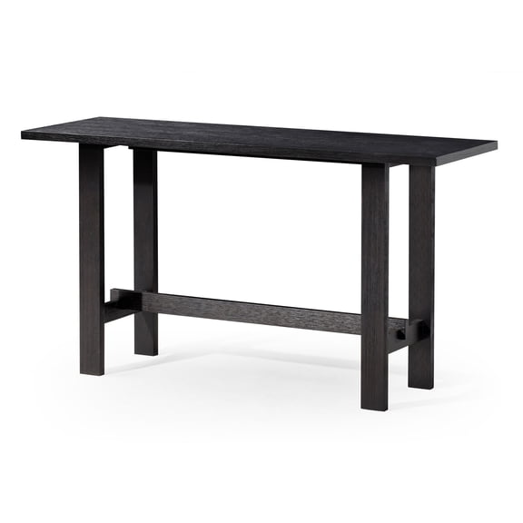 Maven Lane Hera Modern Wooden Console Table, Weathered Black Finish