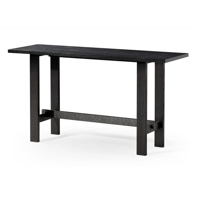 Maven Lane Hera Table Console Moderne en Bois, Fini Noir Vieilli