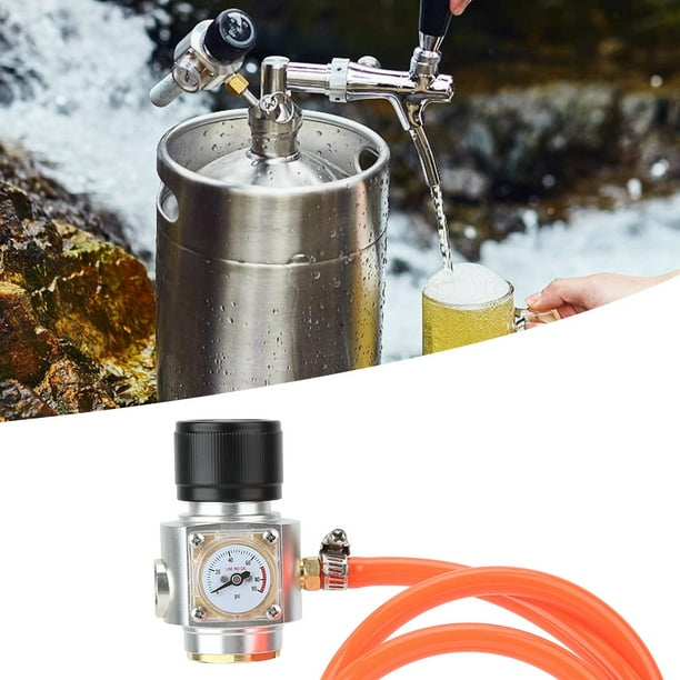 Regulador de gas C, cargador de CO2 con rosca Tr21x4 Cargador de barril C Kit de cargador C Rendimiento lleno de energía