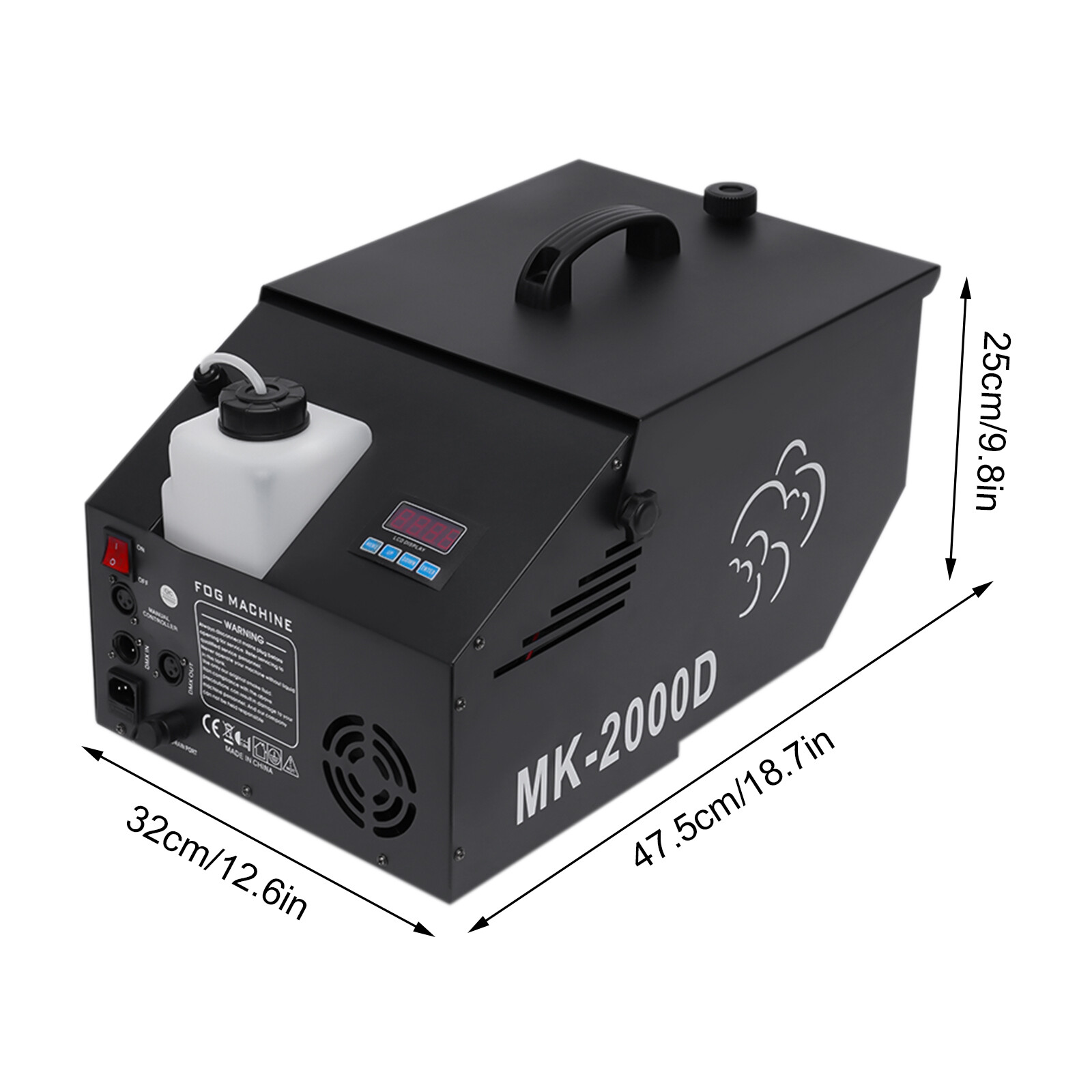 Low-Lying Fog Machine Wedding Stage Smoke Effect DMX Dry Ice Fogger 860-1076' For Stage Performances, Weddings, Bars