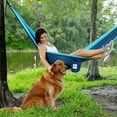 thumbnail image 4 of ecox Outdoors camping Hammock Single with 2 Tree Straps, Portable Lightweight Nylon Parachute for Backpacking, Travel, Beach, Backyard, Patio, Hiking Hammock, 4 of 6