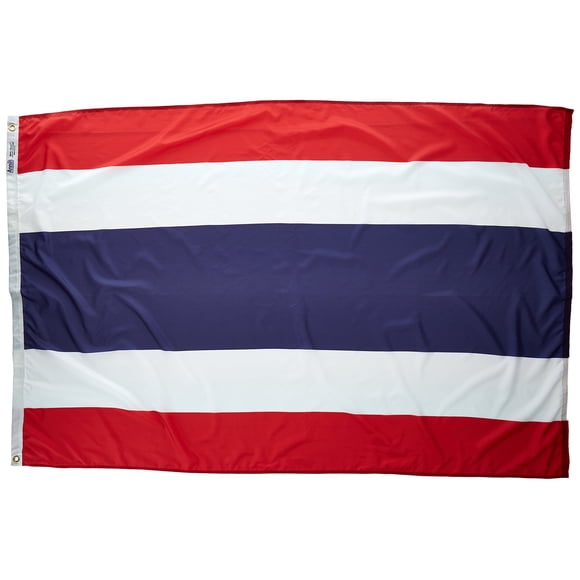 Annin Flagmakers Drapeau de la Thaïlande Fabriqué aux États-Unis selon les Spécifications Officielles des Nations Unies, 4 x 6 Pieds (Modèle 198375)