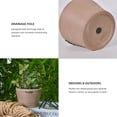 thumbnail image 5 of GreenShip 5.12'' x 3.55'' Round Taupe Clay Planters with Drainage Holes (2 Count), 5 of 5