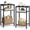 Black, variant on 3 Tier End Table, Telephone Table, Narrow Side Table with Storage, Nightstand for Small Spaces, Metal Frame, For Living Room, Bedroom, Sofa Couch, Hall, Easy Assembly