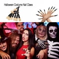 thumbnail image 4 of Halloween Costume Nail Claws Fake Witch Fingernail Arrow Claw Rings Cosplay Nail Finger Tips for Halloween Party Prop 10PCS, 4 of 5