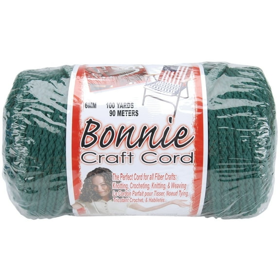 Pepperell Bonnie Macrame Craft Cord 6mmX100yd, Forest