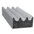 thumbnail image 1 of Trim-Lok Multi Purpose Weather Stripping X113HT-25 113 Series; Roll; Black; EPDM Sponge Rubber; -20 Degree Fahrenheit To 158 Degree Fahrenheit Temperature Range; Rectangular; With Adhesive Back, 1 of 2