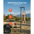 thumbnail image 2 of KFFKFF Truck Hitch Game Hoist, 600 lbs Capacity, Hunting Deer Hoist with 2-inch Receiver, Rotating Shaft & Adjustable Height, Includes Gambrel Winch for Game Processing, 2 of 9