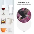 thumbnail image 6 of Kdxio Flower Bald Eagle Funny Coasters,4 Pcs Leather Coasters,Housewarming Gifts,Protect Furniture from Water Marks Scratch and Damage, 6 of 6