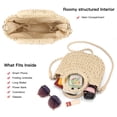 thumbnail image 6 of LOUEBICA Small Straw Crossbody Bag for Women Woven Summer Shoulder Phone Purse Beach Handbag for Vacation, 6 of 9