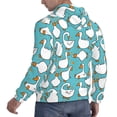 thumbnail image 6 of Picia Cartoon Funny Goose Pattern Casual Men's Hoodie - Lightweight Hooded Sweatshirt with Kangaroo Pocket, Comfortable Pullover for Everyday, Travel-Large, 6 of 7