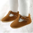 thumbnail image 2 of JIAYUE Baby Sandals Closed Toe Solid Color With Ankle Strap For Girls Soft Sole Comfortable For 0 18 Months Casual Spring Summer Fall Toddler Shoes, 2 of 9