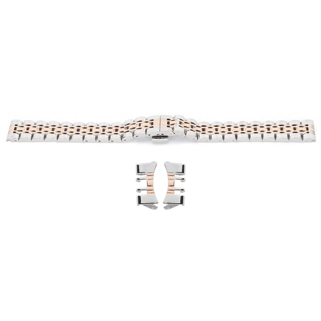 Correa de reloj de acero inoxidable ajustable, accesorio de repuesto para relojero, 20mm/0,79 pulgadas