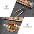 thumbnail image 3 of 2pcs Japanese Style Sushi Chopstick Long Handle Food Chopstick Food-grade Stainless Steel Chopstick, 3 of 4