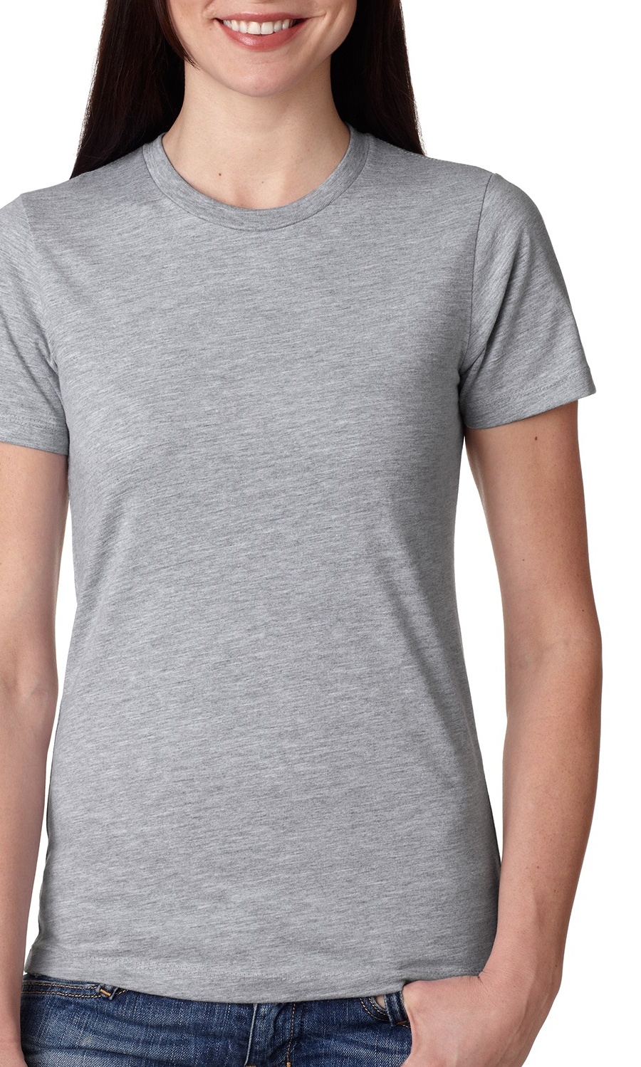 Next Level Apparel The Next Level Ladies Boyfriend TShirt HEATHER