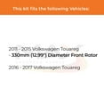 thumbnail image 2 of MAX Advanced Brakes - Brake Kit For 2011-2017 VW Touareg| Carbon Ceramic Brake Pad and Rotor Kit Front and Rear| Daily Driving Geomet Coated Brake Rotors, 2 of 9