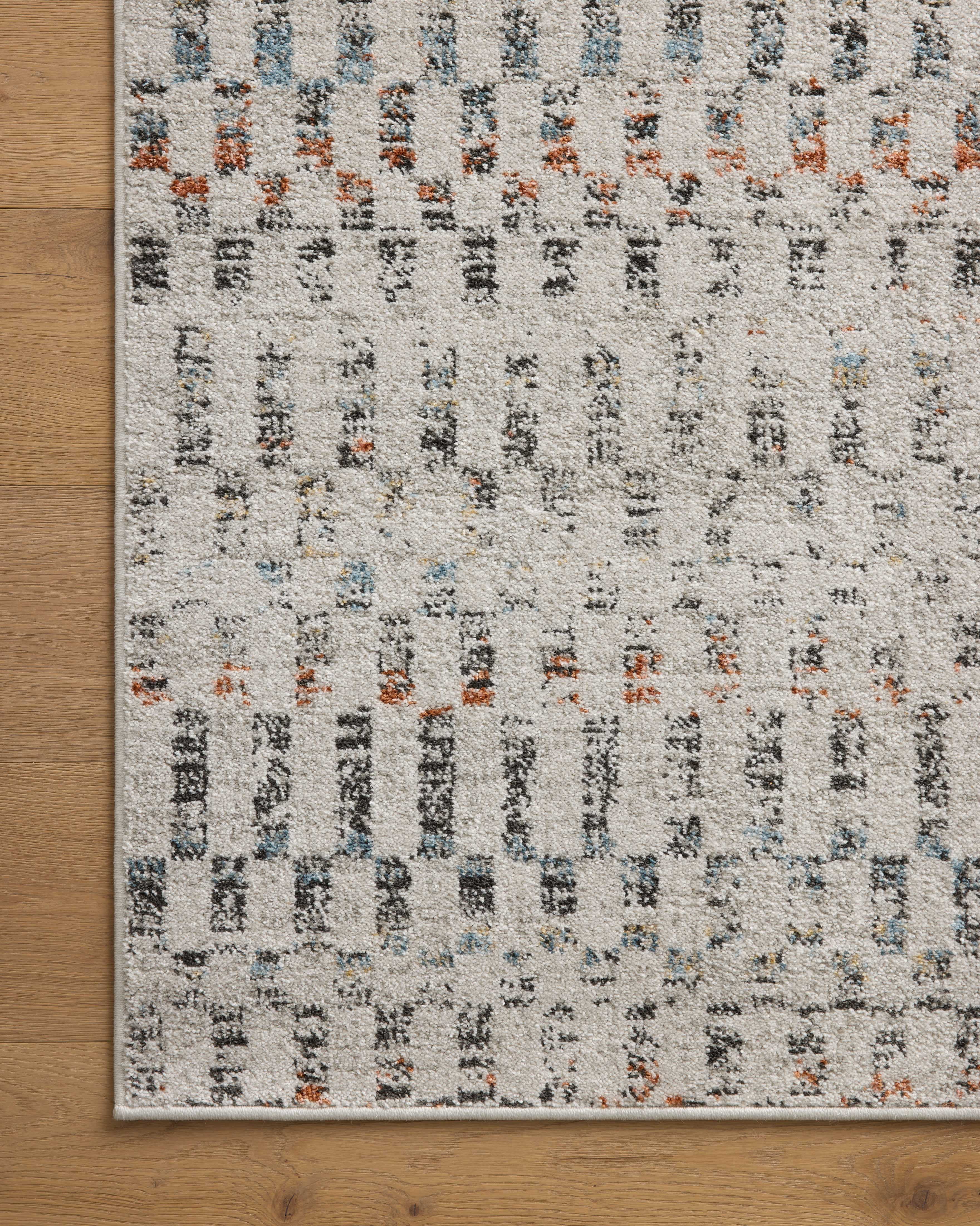 Loloi Kamala Grey / Multi 18" x 18" Sample Rug