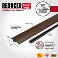 thumbnail image 3 of M-D Building Products 43360 36 In. Forest Brown Aluminum CINCH® Reducer w/ Snaptrack, 3 of 9
