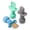 Blue/Gray/Mint, variant on Upward Baby Silicone Baby Feeding Spoon with Anti Choke Barrier - Baby Spoons Self Feeding 6 Months, First Stage Infant Supplies and Toddler Utensils, Baby Led Weaning Soft-Tip Training Spoon, 3 Pack