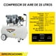 thumbnail image 4 of Compresor de Aire Electrico GUTSTARK 1HP Portatil 50 L 2 pistones 116 Psi 127v 750w, 4 of 7