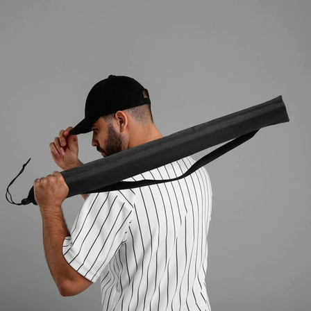 CIMAXIC 1Pack Black Multi Functional Design Baseball Bat Bag Organizer for Sports Events 11.8x4.3x0.08in